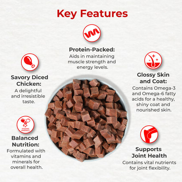 Drools Chicken Diced Dog Treats | Best For Training & Bonding | For Puppy & Adult
