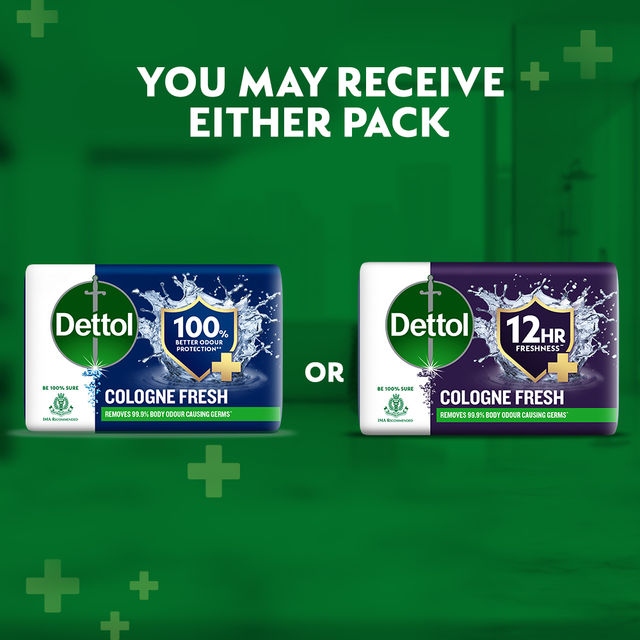Dettol Cologne Fresh Soap with 12hr Freshness