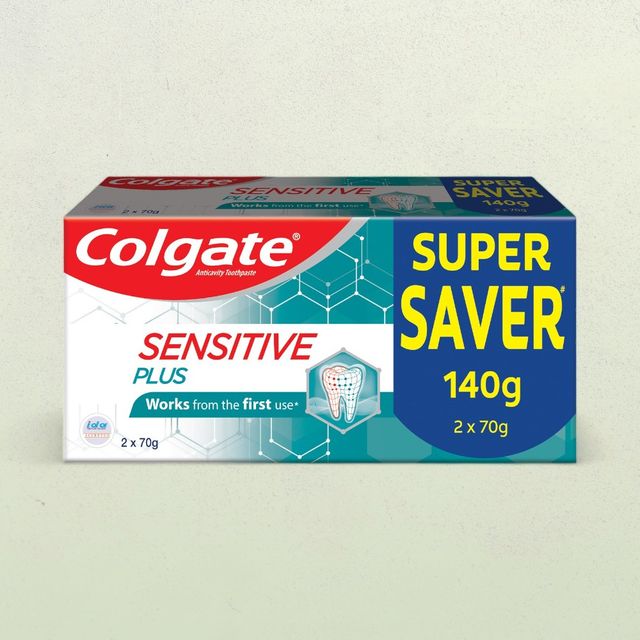 Colgate Sensitive Plus Toothpaste With Pro Argin Formula for Sensitivity Relief