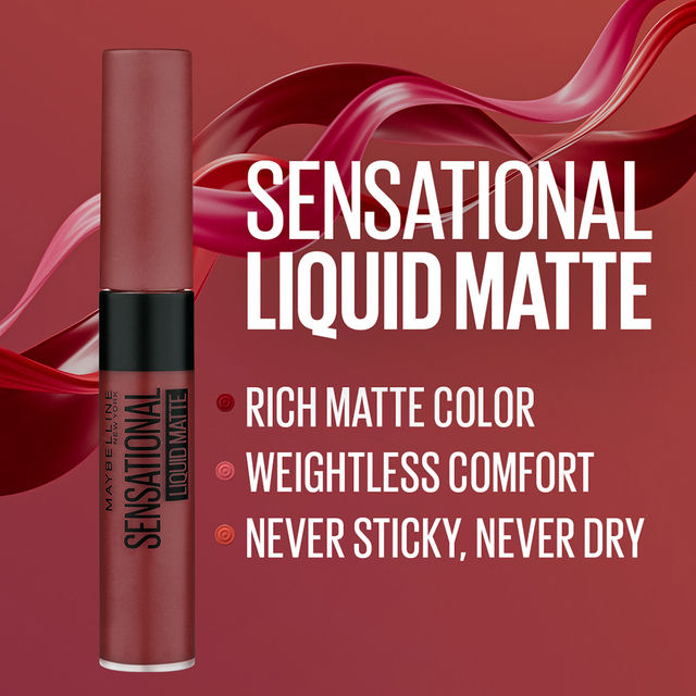 Maybelline New York Sensational Liquid Lipstick - Nude Nuance | Paraben Free