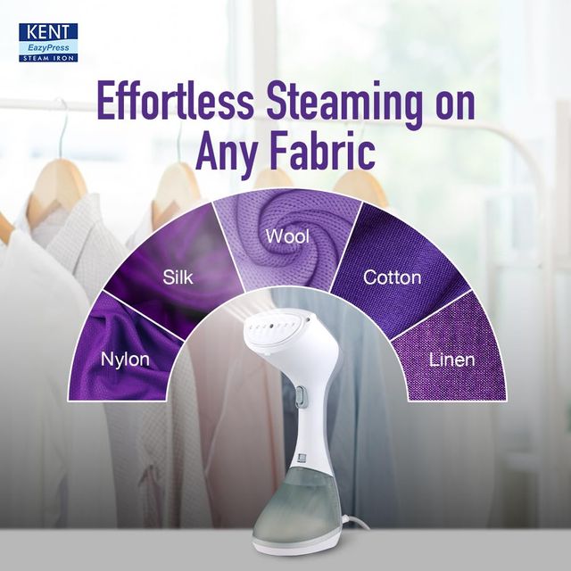 Kent Swift Handheld Garment Steamer 1300 Watts | 260 ml Detachable Tank