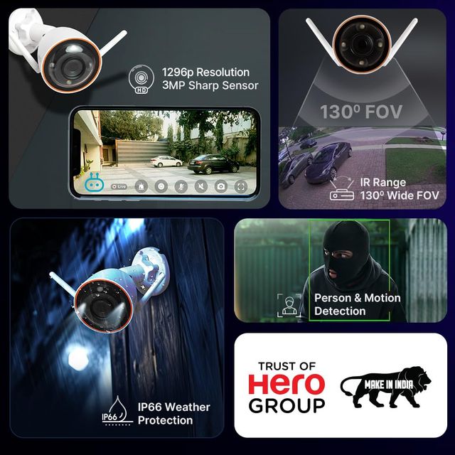 Qubo Smart Bullet Cam 3Mp