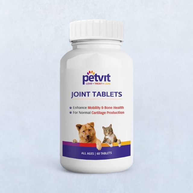 Petvit Joint-Cartilage Supplement For Dogs And Cats - 60 Chewable Tablets