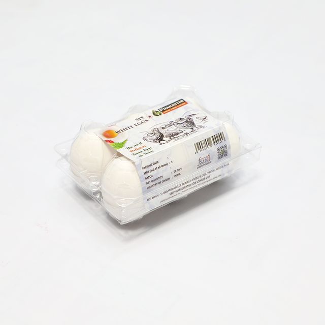 Prakrithi White Egg(Pack Of 6)