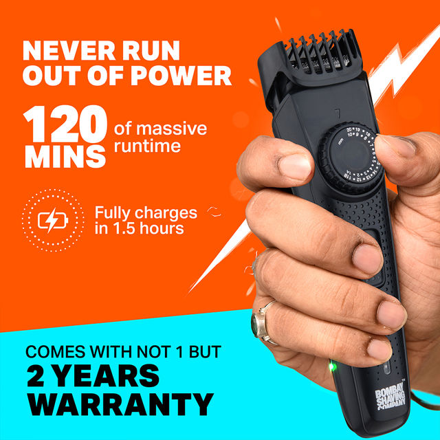Bombay Shaving Company Power Styler OG Beard Trimmer For Men | 2X Fast Charging | USB Type C