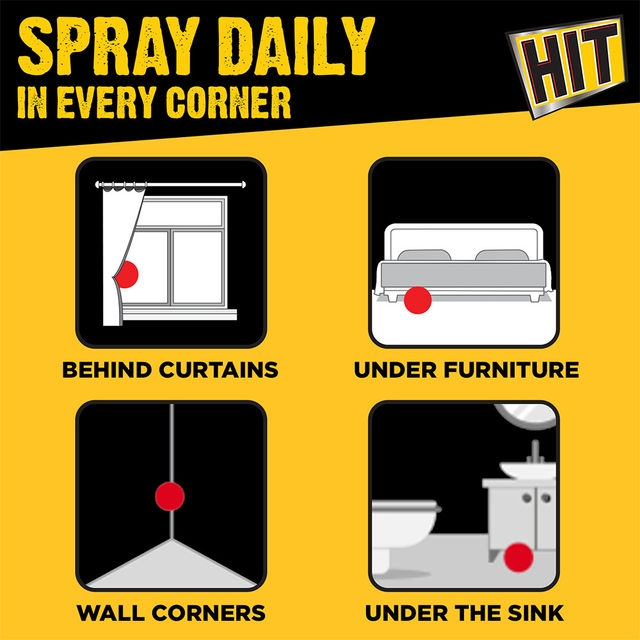 HIT Flying Insect Killer - Mosquito & Fly Killer Spray - Lime Fragrance 400 ml Combo