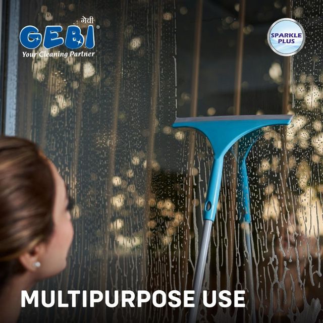 Gebi Sparkle Plus Bathroom/Window Wiper 1 pc Combo