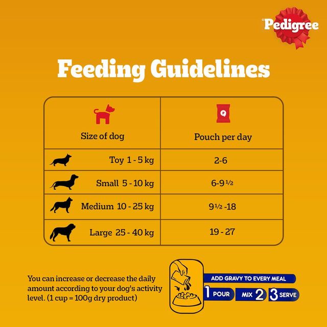 Pedigree Adult Chicken & Liver Chunks In Gravy Wet Dog Food, 70g, Pack of 3