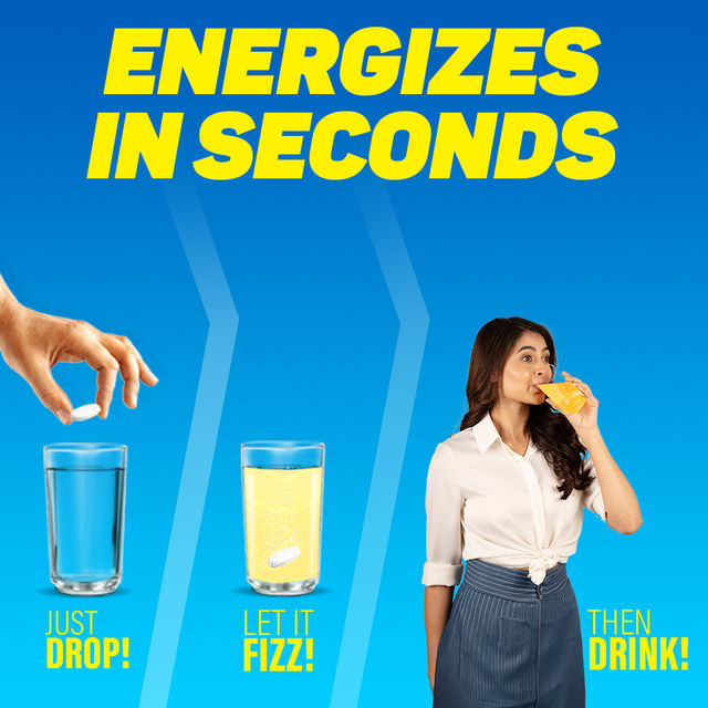 Fast&Up Reload Energy Drink Electrolyte Low Sugar - Mango Flavour 20 Effervescent Tablets