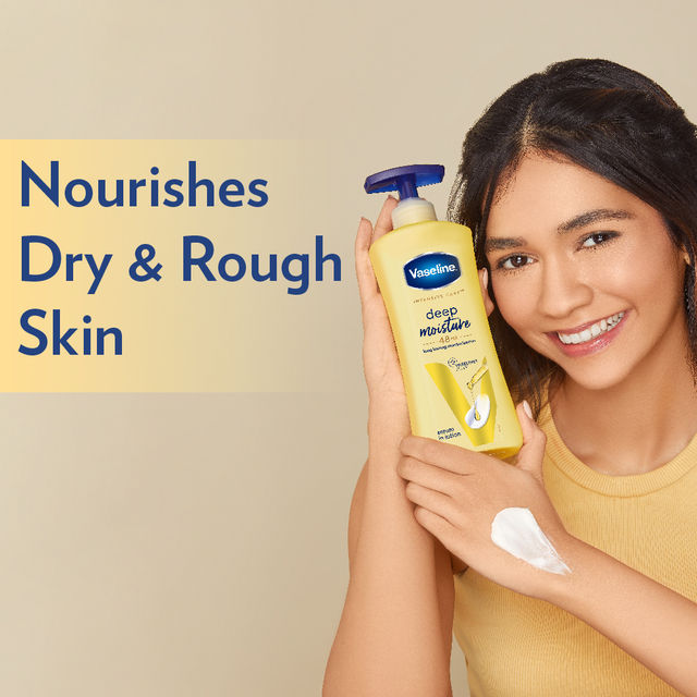 Vaseline Deep Moisture Body Lotion | For Dry Skin | Moisturised Glowing Skin | With Pro Ceramides