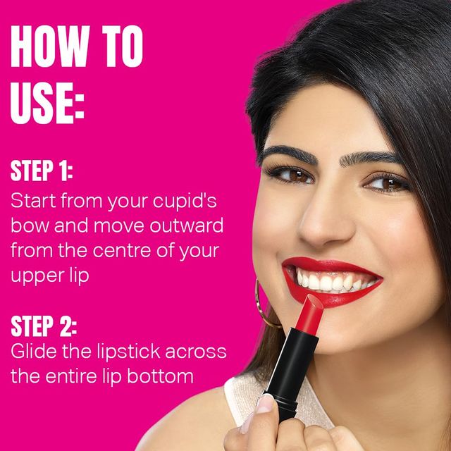 Elle 18 Color Pop Matte Lipstick - Quick Drying | Highly Pigmented | With Vitamin E - Code Red