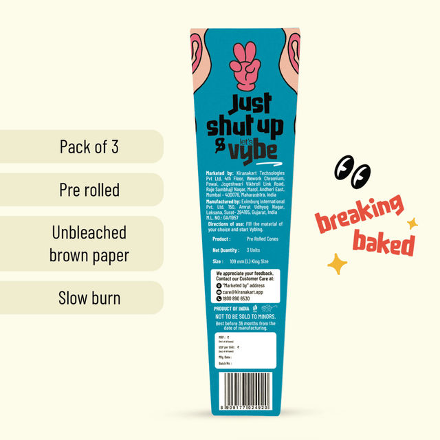 Lets Vybe Smoking Material Pre-roll Cone
