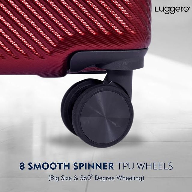 Luggero Astro Trolley Bag | Dark Red - L