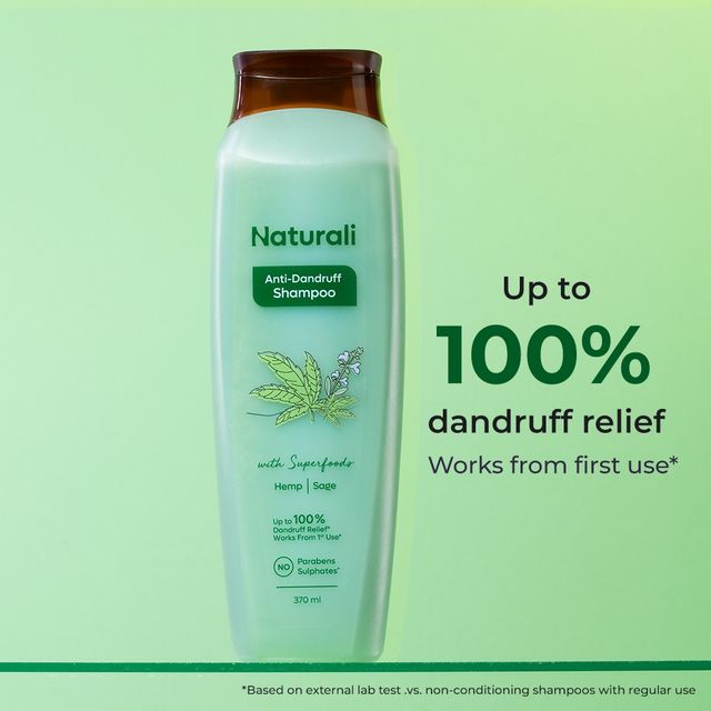 Naturali Anti Dandruff Shampoo | Salicylic Acid Shampoo | No Sulfate No Paraben Shampoo