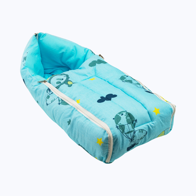 LuvLap 3 in 1 Baby Bed, Sleeping Bag & Carry Nest For Kids | Blue | 0 - 3 years