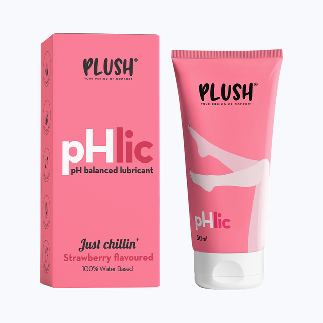 Plush Male Condom-Love Glove-Multi Textured|Designed For Women Pleasure(10pc) & Plush Phlic Lubricant - Strawberry Chill(50gms) Combo