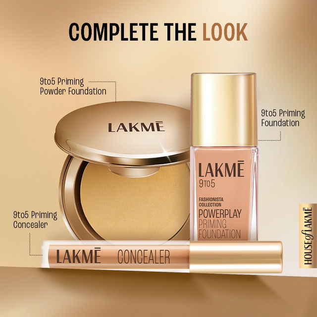 Lakme Powerplay Priming Powder Foundation, 3-in-1, Lasting Matte, Dry/Oily Skin, Natural Almond