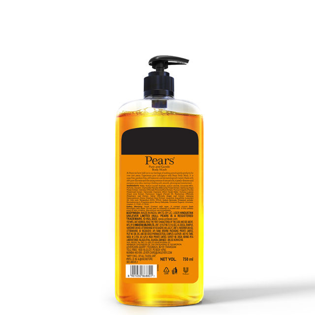 Pears Pure & Gentle Shower Gel Supersaver Xl Pump Bottle With 98% Pure Glycerine (750ml) & Wild Stone Hydra Energy Perfume For Men (100ml) Combo