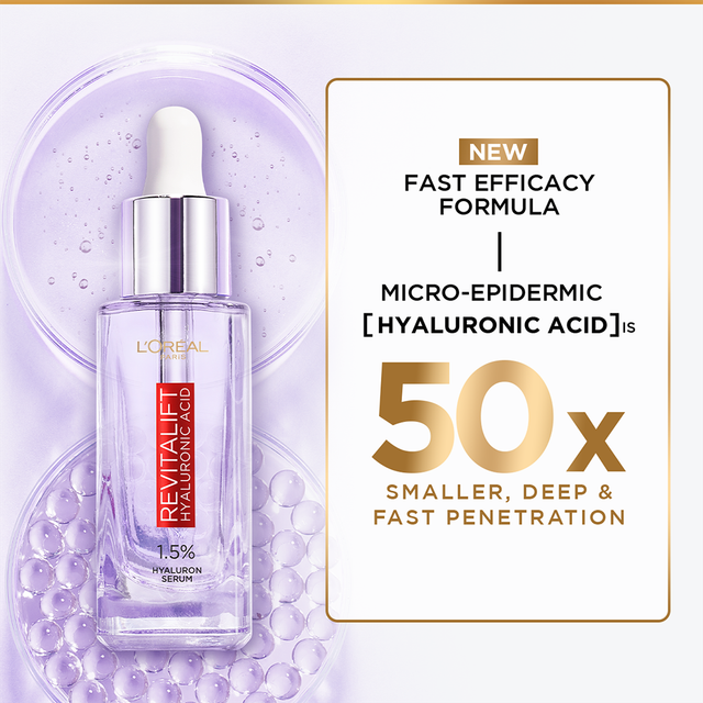 L'Oreal Paris Revitalift Hyaluronic Acid Serum Lightweight & Hydrating Face Serum