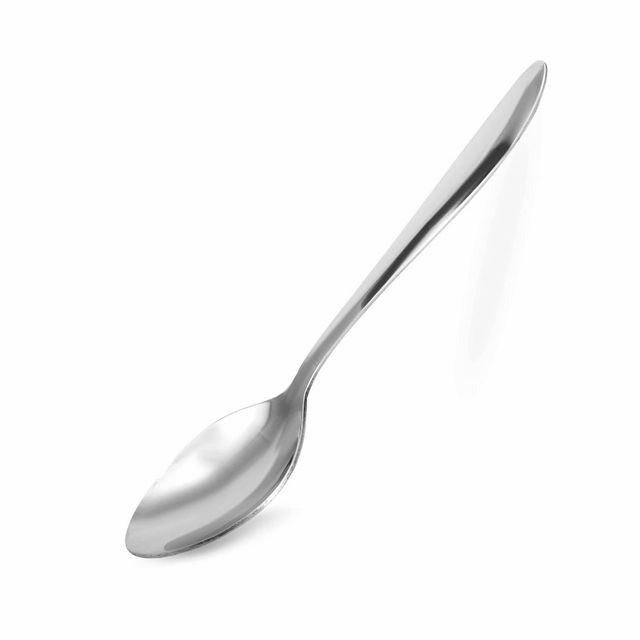 Happy Kitchen Stainless Steel Dessert Regular Spoon | Set Of 6 Durable & Elegant | Easy To Clean