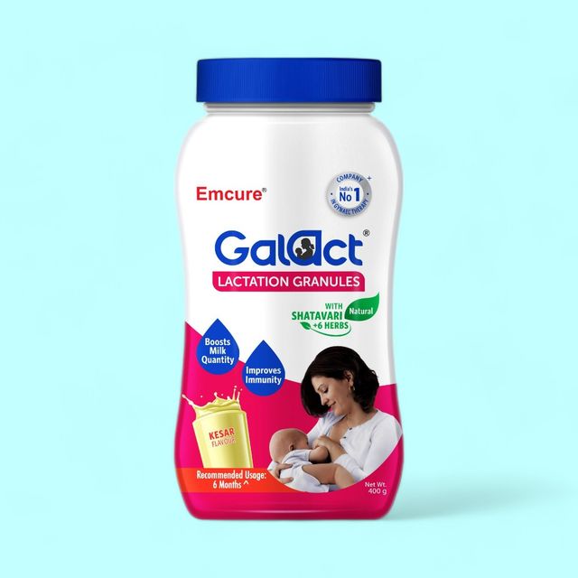 Galact Lactation Granules | Boost Breast Milk Naturally | Kesar | Shatavari + 6 Natural Herbs