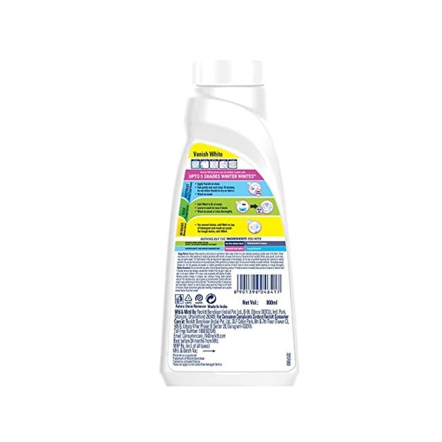 Vanish White Chlorine Bleach Free Detergent Liquid 800 ml Combo