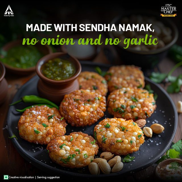 ITC Master Chef Sabudana Tikki | No Onion | No Garlic | 8 pieces