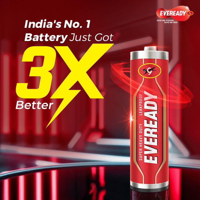 Eveready Carbon Zinc AAA Battery 4 pc Combo