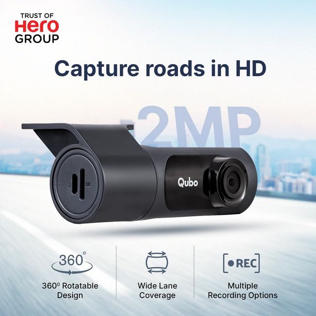 Qubo Dashcam Pro X 3MP from Hero Group