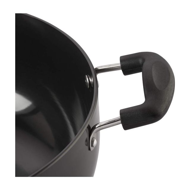 Vinod Hard Anodized Deep Kadai With Glass Lid- 18 Cm, 1.6 Ltr