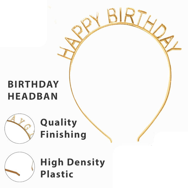 Let's Vybe Happy Birthday Tiara Crown