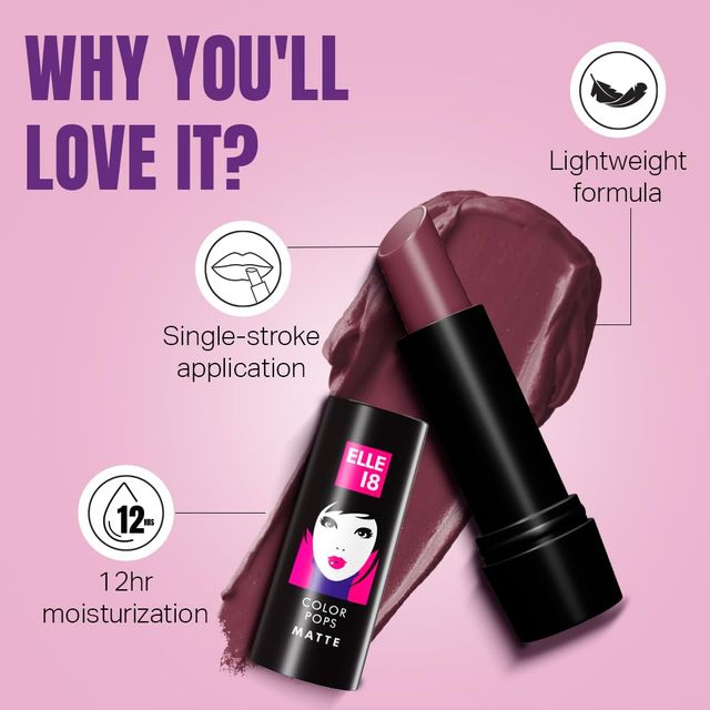Elle 18 Color Pop Matte Lip Color | W15 - Winter Berry