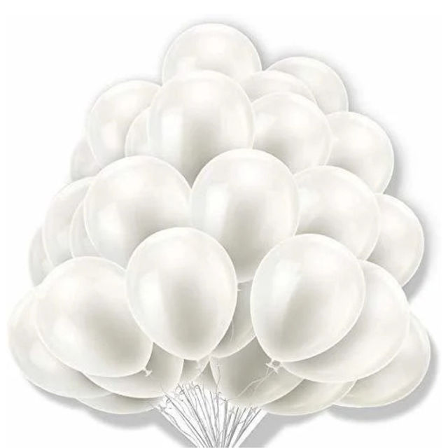 Let's Vybe Balloons White