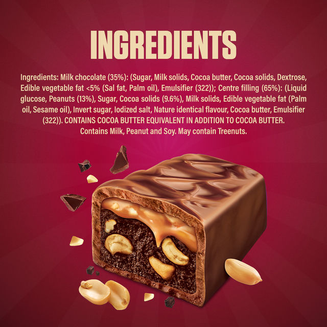 Snickers Filled with Brownie, Peanuts & Caramel Chocolate Bar