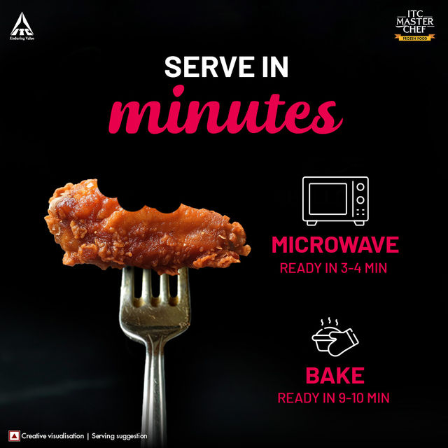 ITC Master Chef Grilled Chicken Wings | High in Protein | No Added Preservatives | 12 pieces