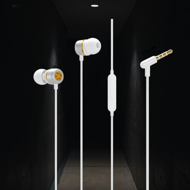 Portronics Conch 10 In-Ear Wired Earphone With 3.5Mm Jack Power Audio Built-In Mic Tangle Resistant(White)