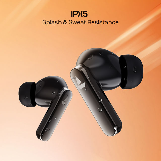 boAt Airdopes 301Tws Earbuds W 75H Playtime Quad Mics Tech Beast Mode For Gaming Midnight Shadow