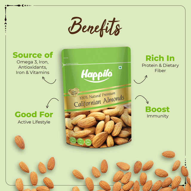 Happilo Premium Californian 100% Natural Almonds
