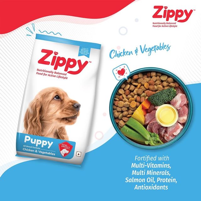 Zippy Puppy Dry Dog Food | Chicken - VEGetables | Nutritionally Balanced | Vitamins
