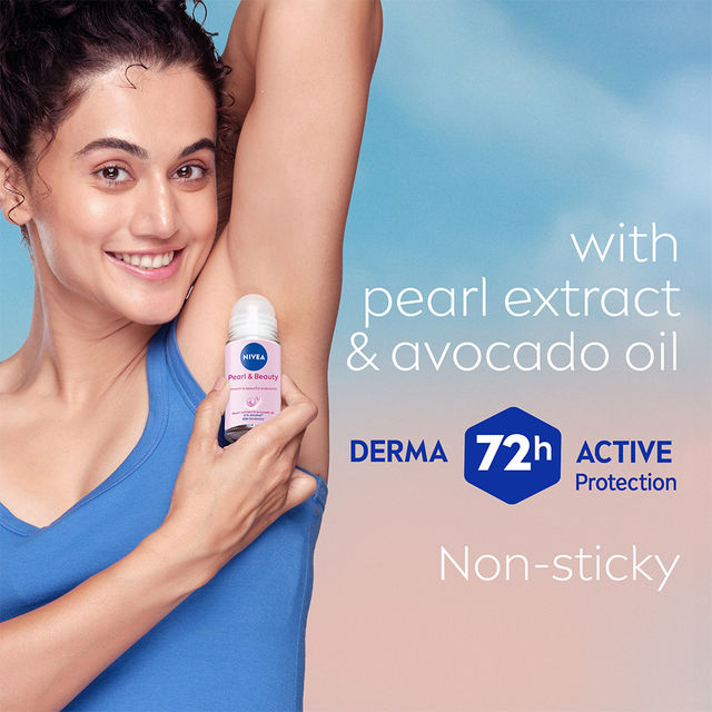Veet Pure Hair Removal Cream - Normal Skin(50gms) & Roll-On Pearl & Beauty 50(50ml) Combo