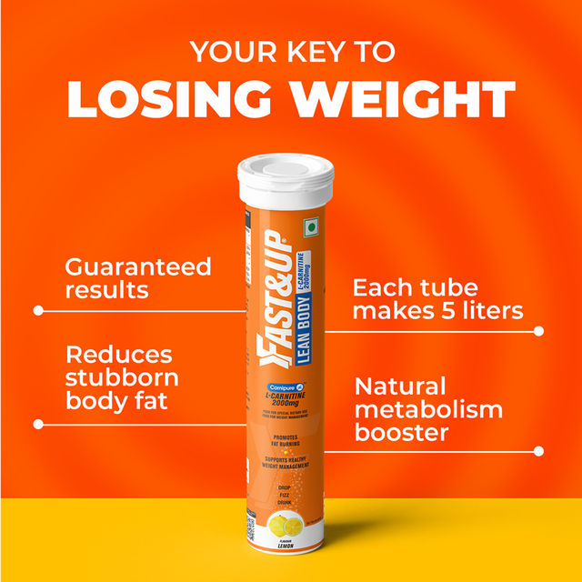 Fast&Up L-Carnitine Fat Burner For Weight Loss - Lemon