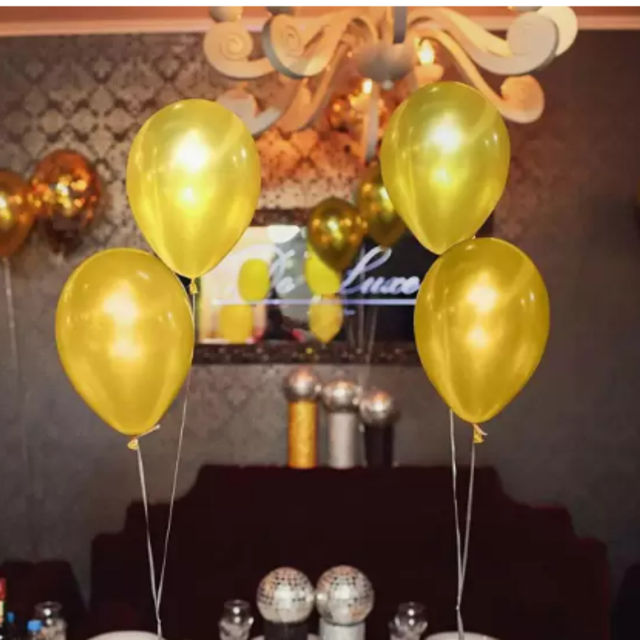 Let's Vybe Balloon Golden