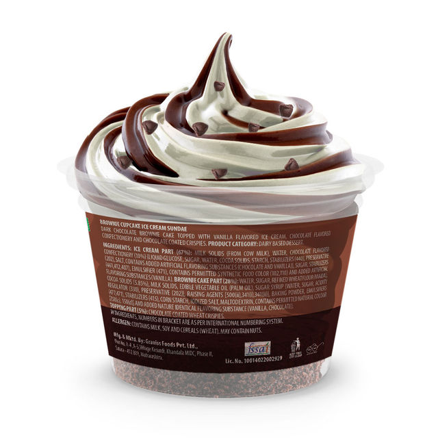 Baskin Robbins Brownie Sundae Ice Cream Cup 175 ml Combo