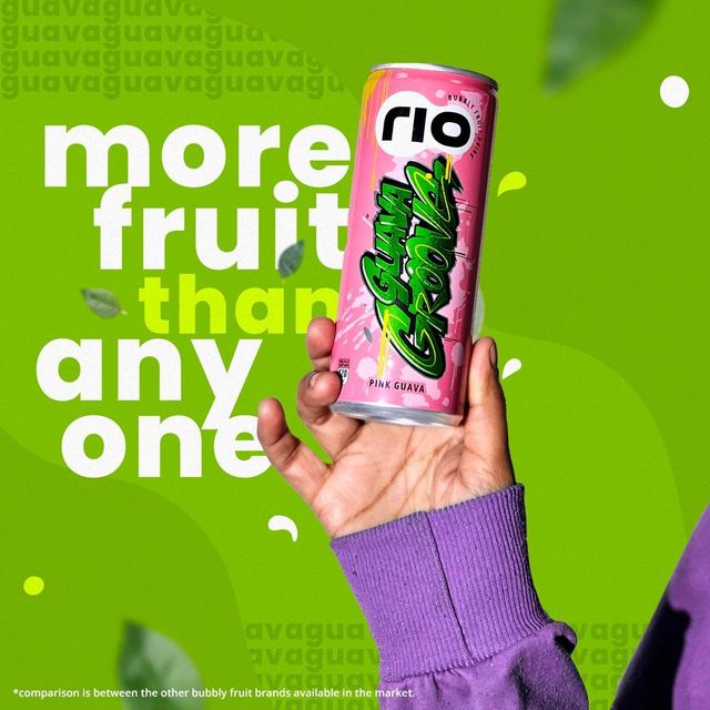 RIO Guava Bubbly Fruit Drink 250 ml X 3 Combo