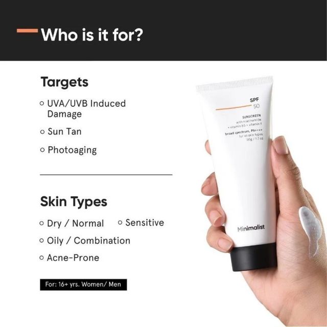 Minimalist SPF 50 Sunscreen