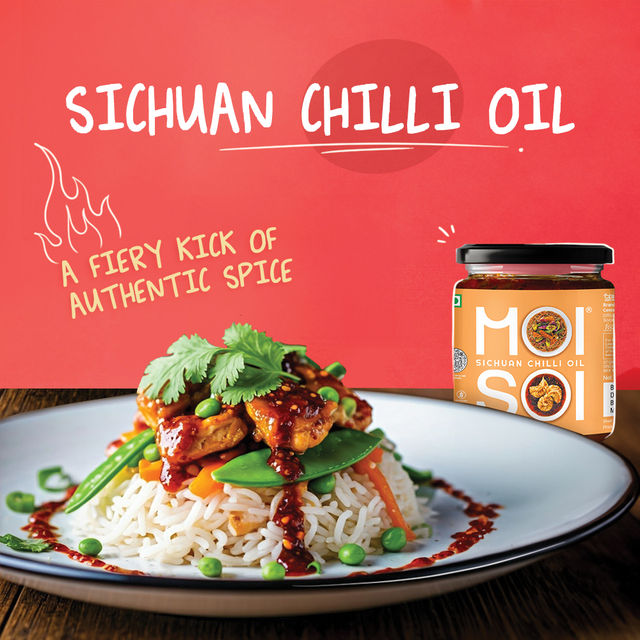 Moi Soi Sichuan Chilli Oil- For Stir Fry Marinade Spread & Dip