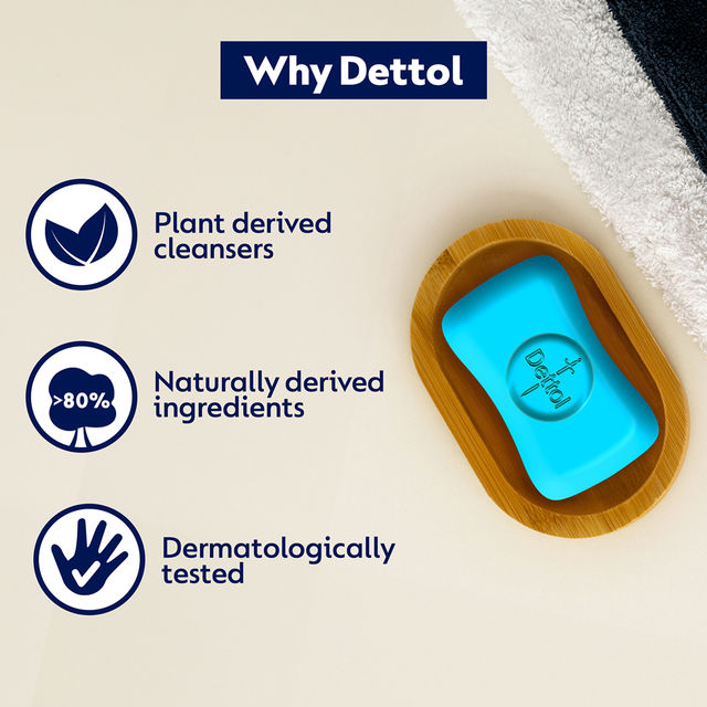 Dettol Cologne Fresh Bathing Soap Bar with 100% better odour protection