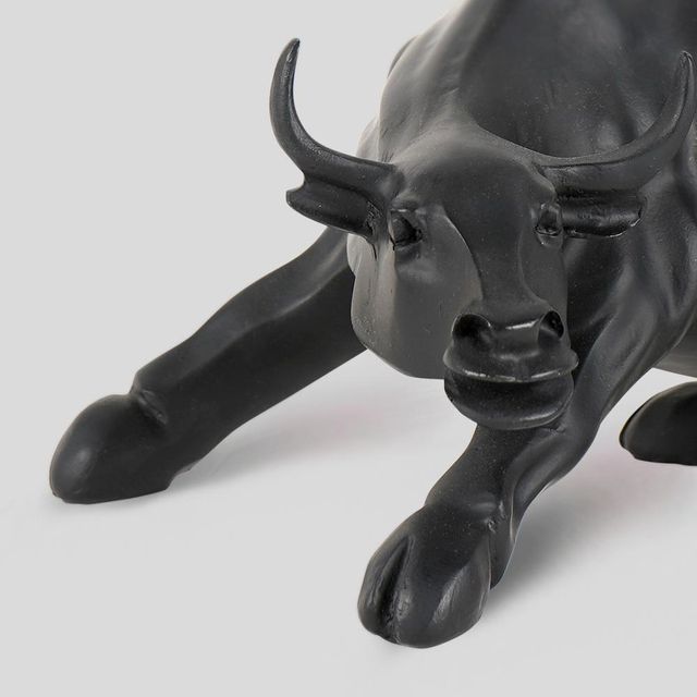 The Artment Surreal Charging Black Bull Animal Showpc For Home Decor