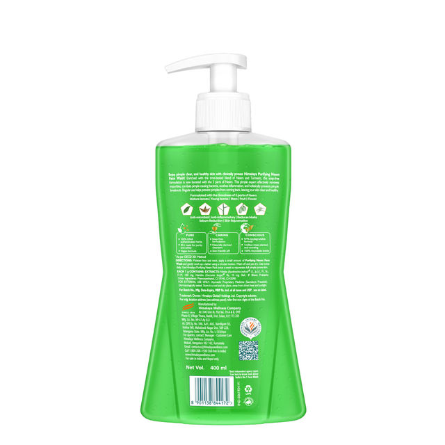 Himalaya Purifying Neem Face Wash 400 ml X 2 Combo
