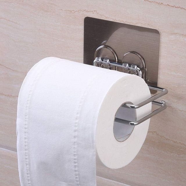 Perpetual Tissue Paper Holder | Stainless Steel Roll Holder for Bathroom & Kitchen | Pack of 2
